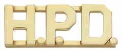THREE LETTERS CUSTOM COLLAR BRASS - 3/8" TALL - SOLD in PAIRS