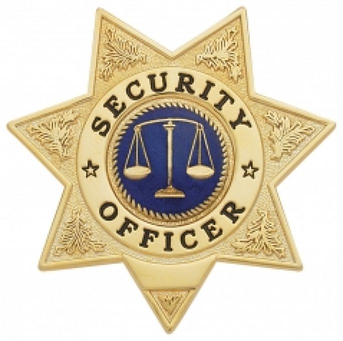 7 Point Star: SECURITY OFFICER BADGE