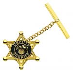 "DEPUTY SHERIFF" 3/4" 6 Point Star Tie Tac