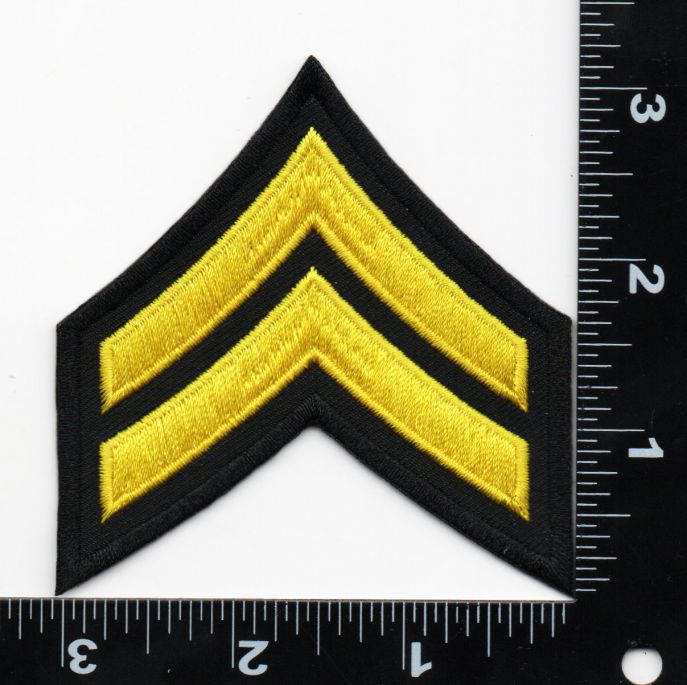 CORPORAL -CPL Chevrons - Sold in Pairs