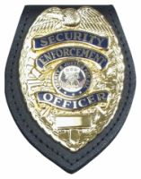 Universal Belt Clip Badge Holder: Shield