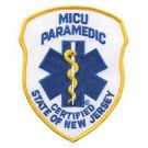 NEW JERSEY STATE MICU PARAMEDIC Shoulder Patches