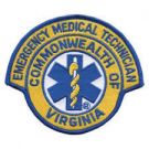 VIRGINIA EMERGENCY MEDICAL TECHNICIAN "EMT"  COMMONWEALTH OF VIRGINIA Shoulder patch