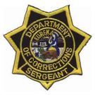 CALIFORNIA DEPARTMENT of CORRECTIONS "CDC" - Soft Badge Star - SERGEANT