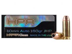 HPR HyperClean 10MM Auto 180 GR Hornady XTP Jacketed Hollow Point - 50 RNDS