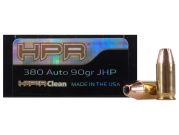 HPR HyperClean 380 ACP 90 GR Hornady XTP Jacketed Hollow Point - 50 RNDS
