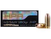 HPR HyperClean 40 S&W 180 GR Hornady XTP Jacketed Hollow Point - 50 RNDS