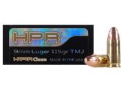 HPR HyperClean 9MM Luger 115 GR Total Metal Jacket - 50 RNDS