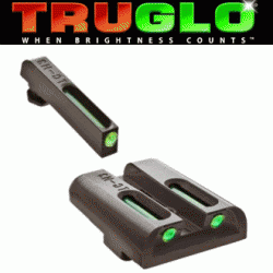 TruGlo TFO® Bright Sights (TFO) Tritium Fiber Optic Night Sights