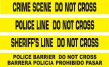 POLICE, SHERIFF, CRIME SCENE BARRIER TAPES