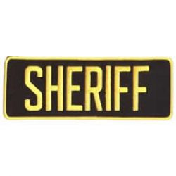 SHERIFF, POLICE, CORRECTIONS, PROBATION, STATE TROOPER, STATE  POLICE 4 x 11 w/ Velcro Identity Patch