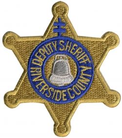 RIVERSIDE COUNTY SHERIFF, CA  6 Point Star Soft Patch