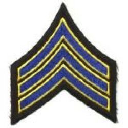 "CHP" California Highway Patrol 3.5" Wide SERGEANT Chevrons - Sold in Pairs