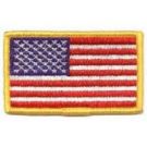 USA Uniform Flag Patches, Standard Military Size 3 3/8