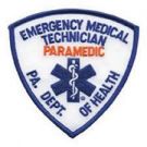 PENNSYLVANIA DEPT OF HEALTH - "EMT" - PARAMEDIC Shoulder Patch