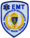 MASSACHUSETTS - "EMT" COMMONWEALTH OF MASSACHUSETTS Shoulder Patch