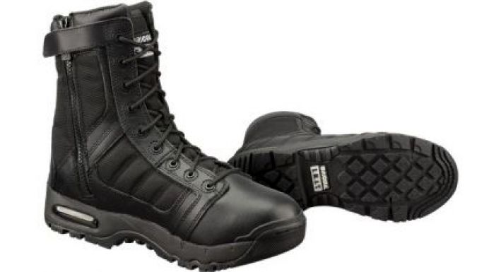 Metro Air 9" Side-Zip Uniform Duty Boots - Black